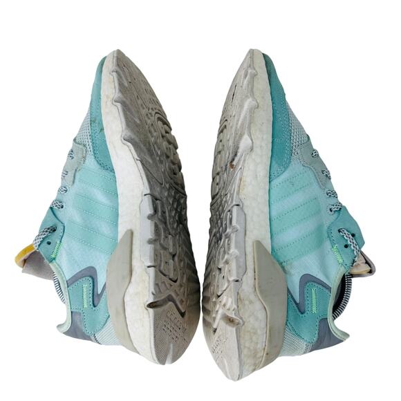 Adidas Nite Jogger Walking Shoes Sneakers Reflective Lace‎ Up Ice Mint Size 9 - Picture 6 of 8